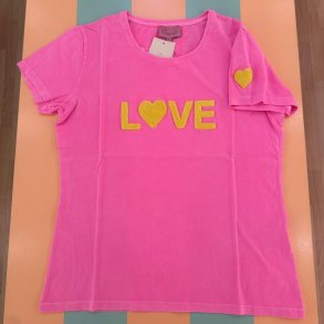 Love t-shirt, Pink gul