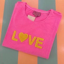 Love t-shirt, Pink gul