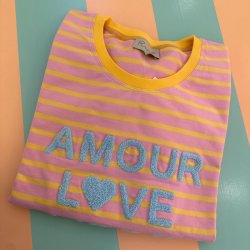 Amour Love Sweatshirt, rose/yellow