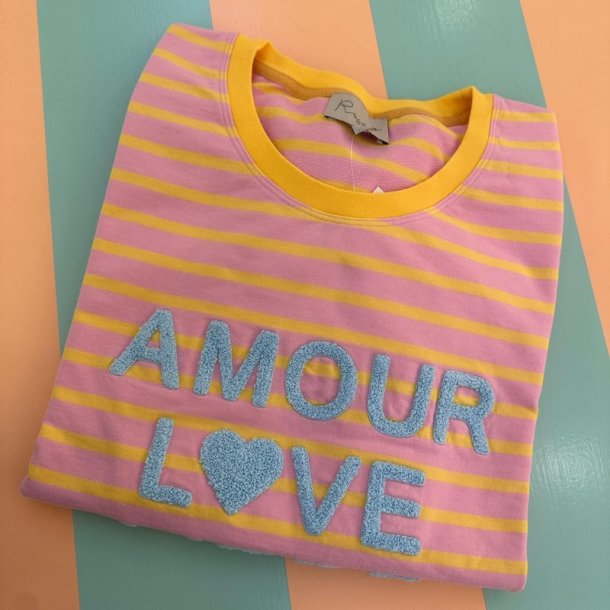 Amour Love Sweatshirt, rose/yellow