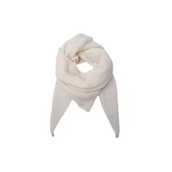BCDell strikket mini scarf, off white