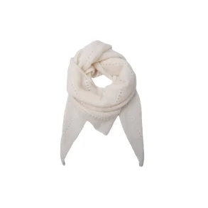 BCDell strikket mini scarf, off white